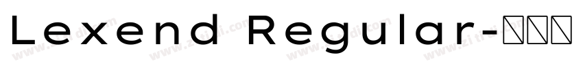 Lexend Regular字体转换